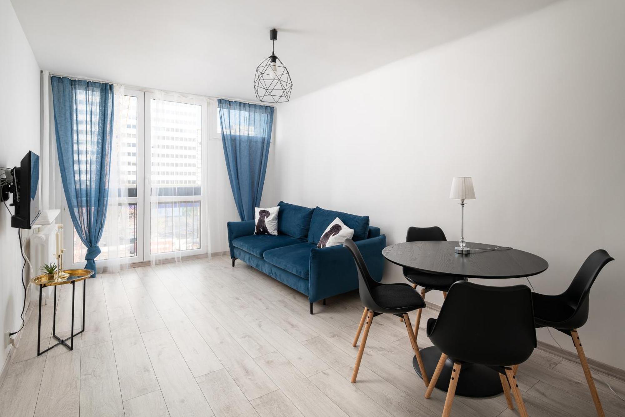 Grzybowska Blue City Centre Apartment Varsovia Exterior foto